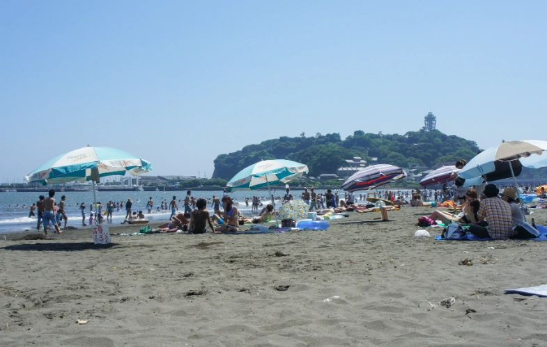 Enoshima swimming beach Enoshima swimming beach