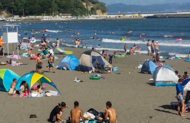Enoshima swimming beach Enoshima swimming beach