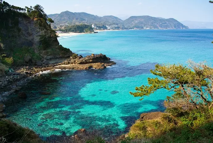 japan beach vacation