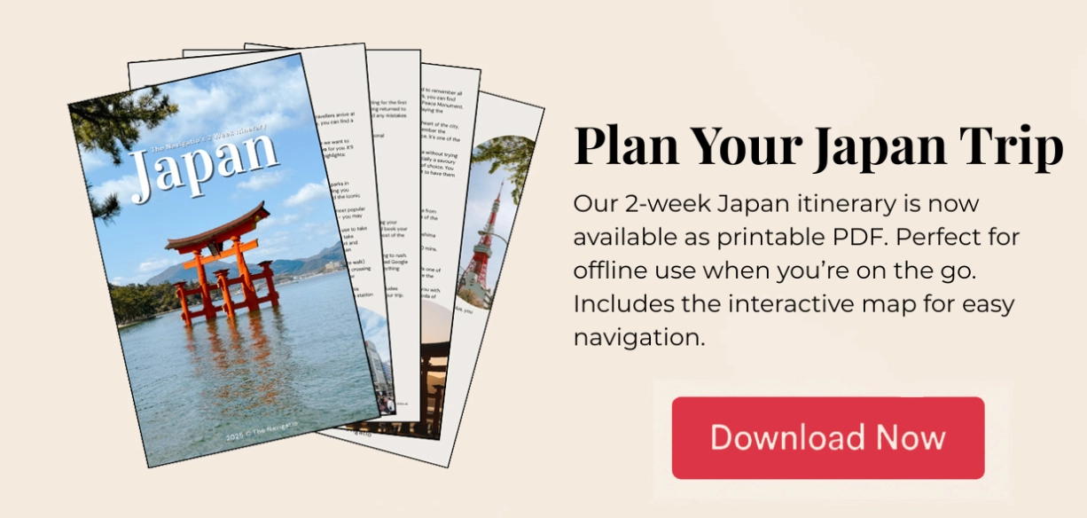 Japan 2 week itinerary cost