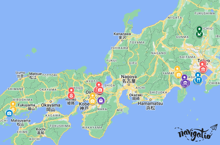 Tokyo Kyoto Osaka itinerary
